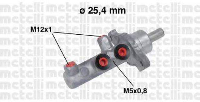 Цилиндр главный тормоза (гидротормозов) 050569 METELLI