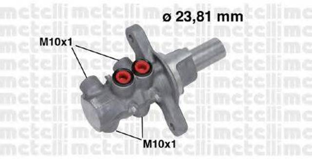 Цилиндр тормозной, главный 050678 METELLI