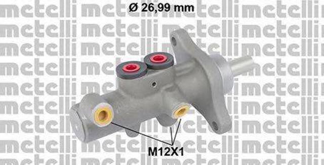 Цилиндр тормозной, главный 050832 METELLI