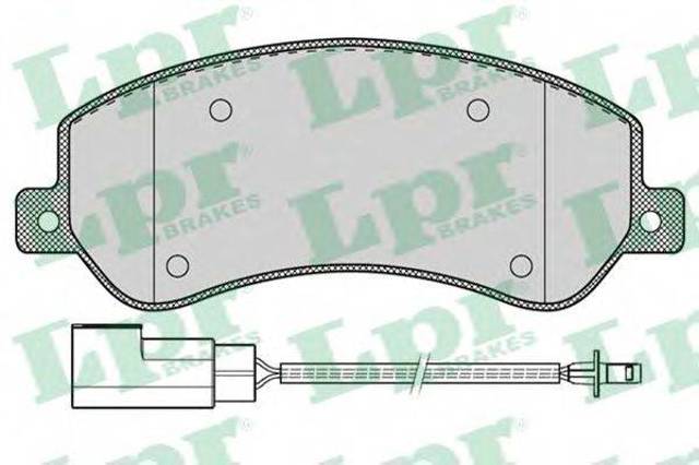Колодки тормозные передние дисковые 05P1260 LPR