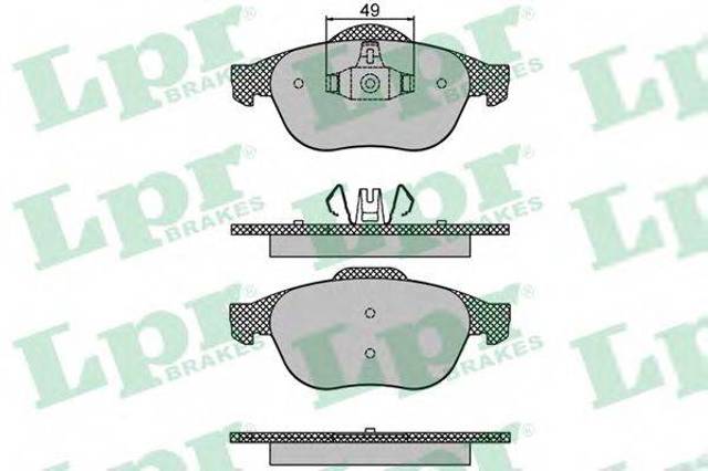 Колодки тормозные 05P1678 LPR