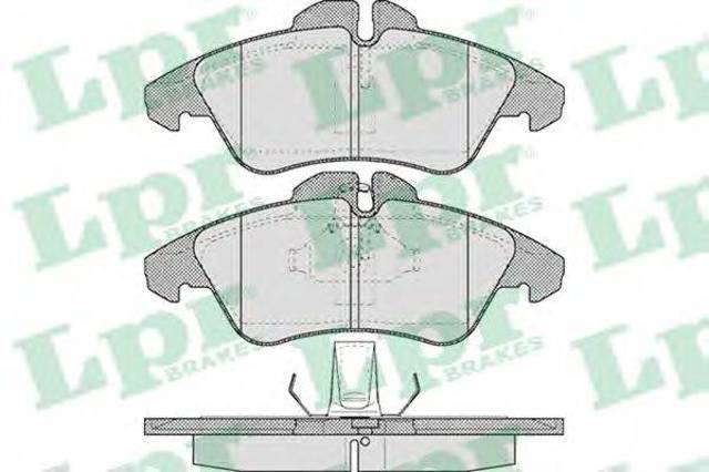 Колодки тормозные дисковые комплект 05P608 LPR