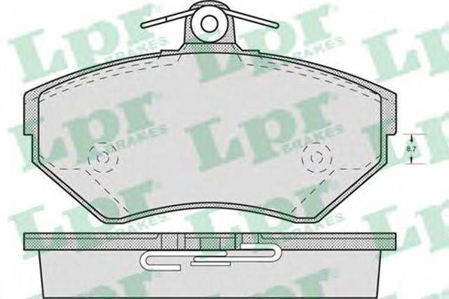 Тормозные колодки 05P719 LPR