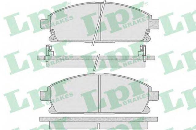 Колодки тормозные передние дисковые 05P846 LPR