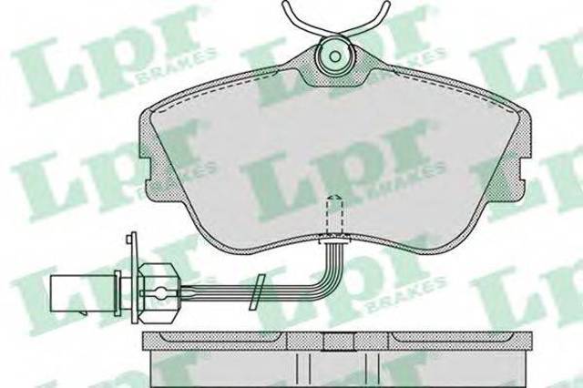 Колодки передние 05P977 LPR