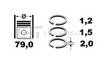 Кольца поршневые STD на 1 цилиндр 0814130000 GOETZE