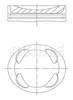 Поршень в комплекте на 1 цилиндр, 1-й ремонт (+0,25) 081PI00104001 MAHLE