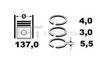 Комплект поршневых колец на 1 цилиндр, STD 0878300000 GOETZE