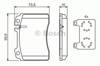 Тормозные колодки 0986424170 BOSCH