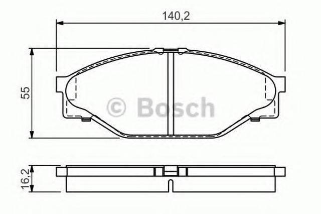 Тормозные колодки 0986424225 BOSCH