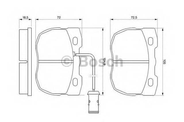 Колодки 0986424287 BOSCH