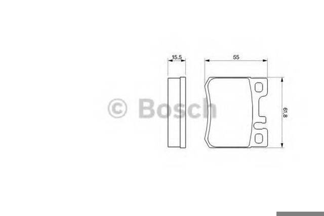 Задние дисковые колодки 0986424358 BOSCH