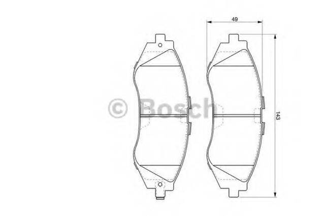 Колодки 0986424474 BOSCH
