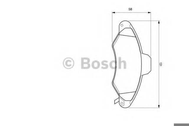 Передние тормозные колодки Ford Escort 7