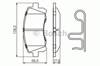 Передние тормозные колодки 0986424700 BOSCH