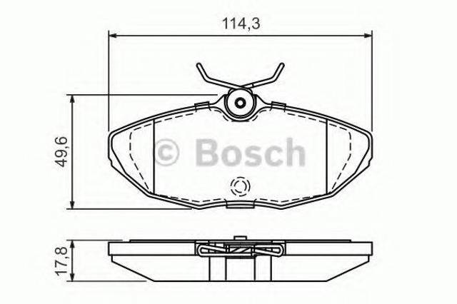 Колодки на тормоз задний дисковый 0986424702 BOSCH