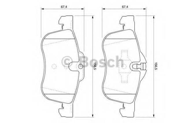 Колодки 0986424758 BOSCH