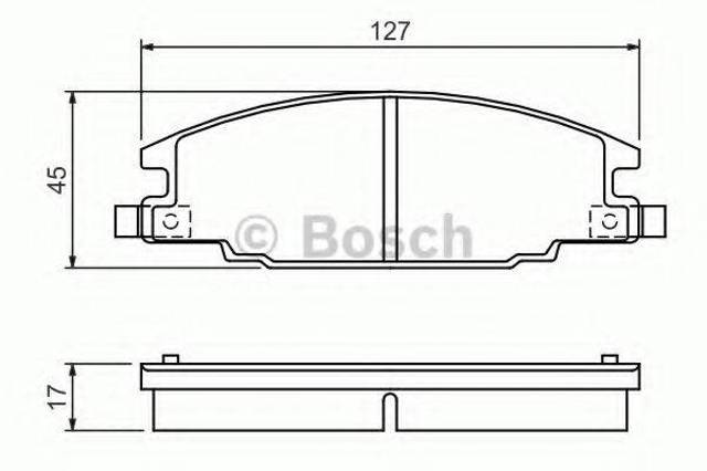 Тормозные колодки 0986460960 BOSCH