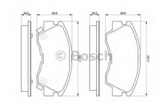 Колодки передние 0986460978 BOSCH