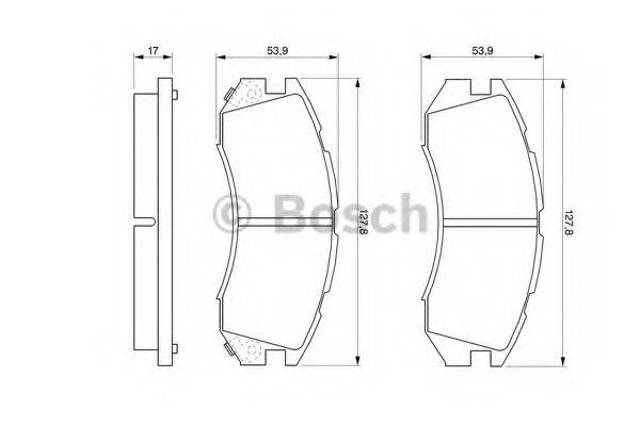Колодки тормозные 0986460984 BOSCH