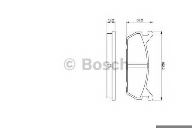 Колодки тормозные дисковые комплект 0986461146 BOSCH