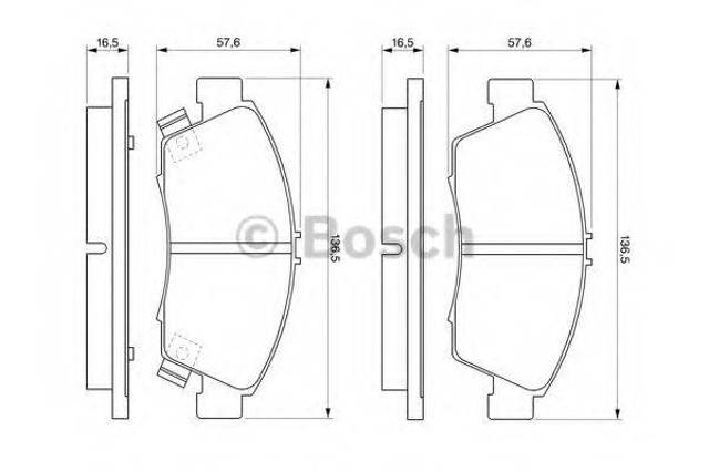 Колодки 0986461759 BOSCH