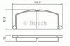 Тормозные колодки 0986468701 BOSCH