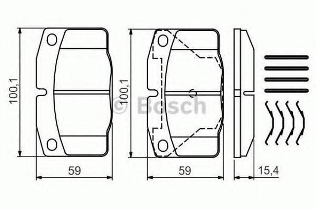 BOSCH 0986469390 Колодки тормозные передние дисковые в наличии Житомир