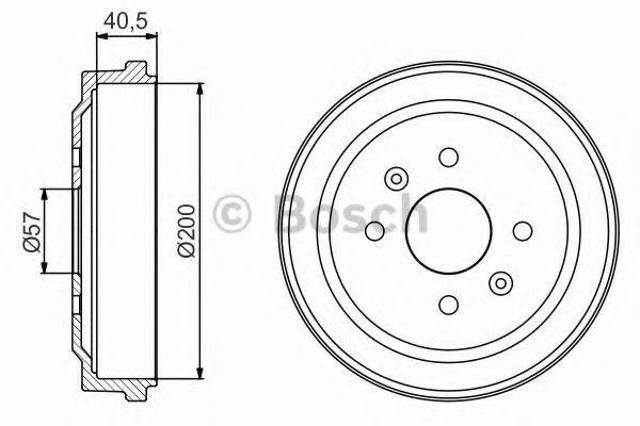 Задний барабан 0986477225 BOSCH