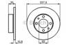 Тормоз дисковый передний 0986478063 BOSCH