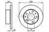 Передний тормозной диск 0986478200 BOSCH