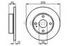 Передний тормозной диск 0986478252 BOSCH