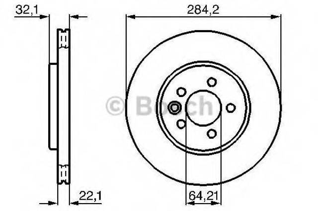 Ротор тормозной 0986478314 BOSCH