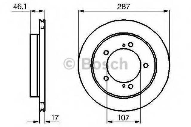 Тормоз дисковый передний 0986478422 BOSCH