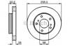 Диск тормозной передний 0986478485 BOSCH