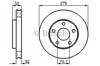 Ротор тормозной 0986478486 BOSCH