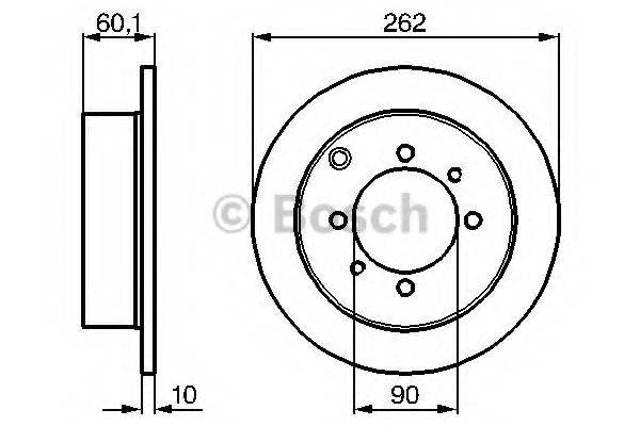 Дисковый тормоз 0986478655 BOSCH