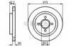 Задний дисковый тормоз 0986478816 BOSCH