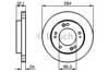 Тормоз дисковый передний 0986479020 BOSCH