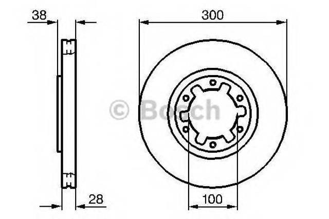 Ротор тормозной 0986479031 BOSCH