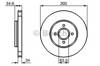 Диск тормозной передний 0986479048 BOSCH