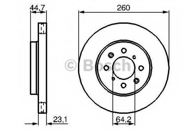 Ротор тормозной 0986479226 BOSCH