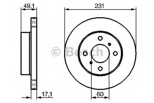 Ротор тормозной 0986479241 BOSCH