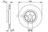 Передний тормозной диск 0986479395 BOSCH