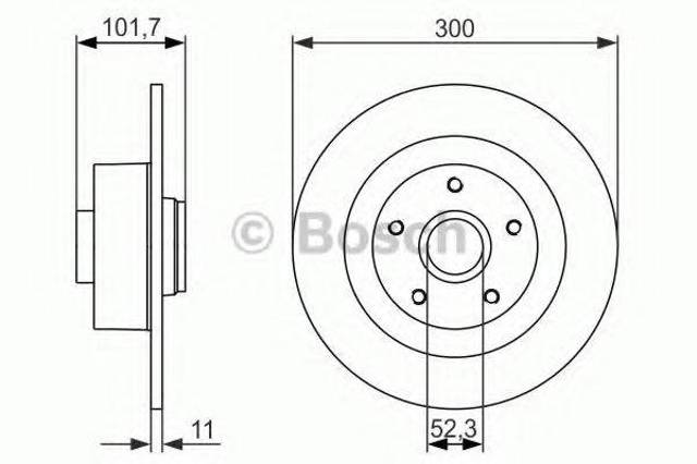 Дисковый тормоз 0986479573 BOSCH