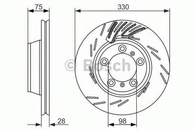 Тормозные диски 0986479733 BOSCH