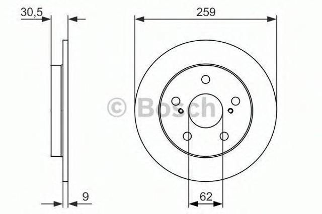 Тормозные диски 0986479765 BOSCH