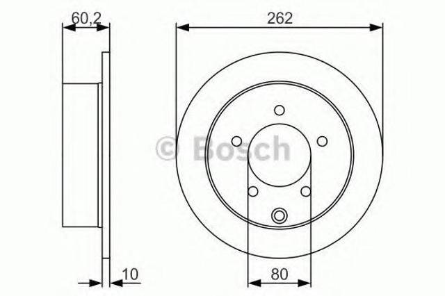 Дисковый тормоз 0986479A41 BOSCH