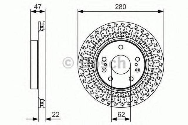 Ротор тормозной 0986479C40 BOSCH