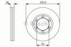 Передний тормозной диск 0986479R37 BOSCH